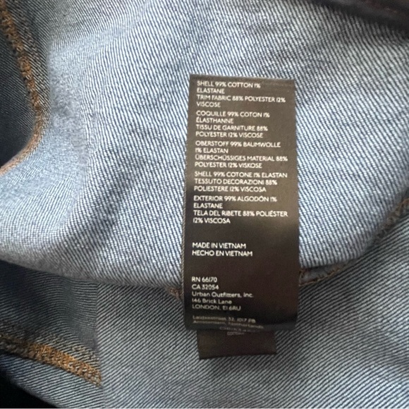 Anthropologie Pilcro dark wash denim double-breasted vest dress - Picture 14 of 14